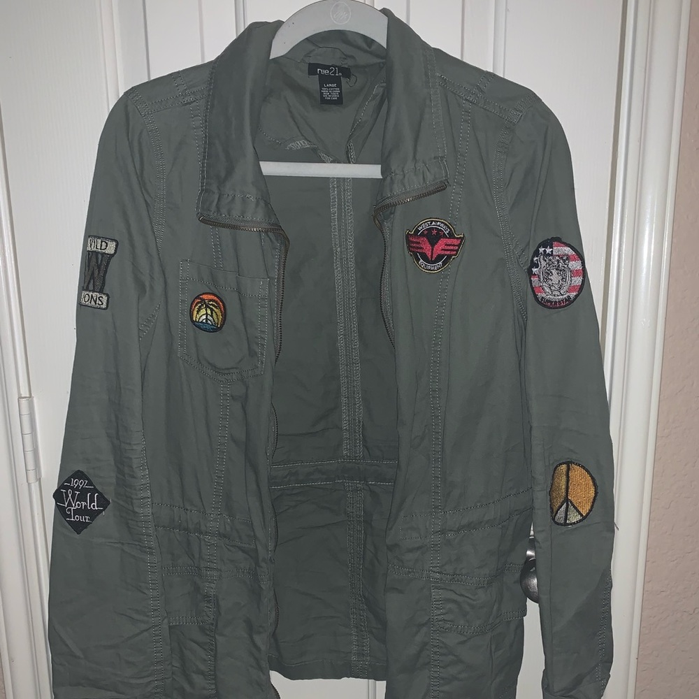 army green jacket - Picture 2 of 3